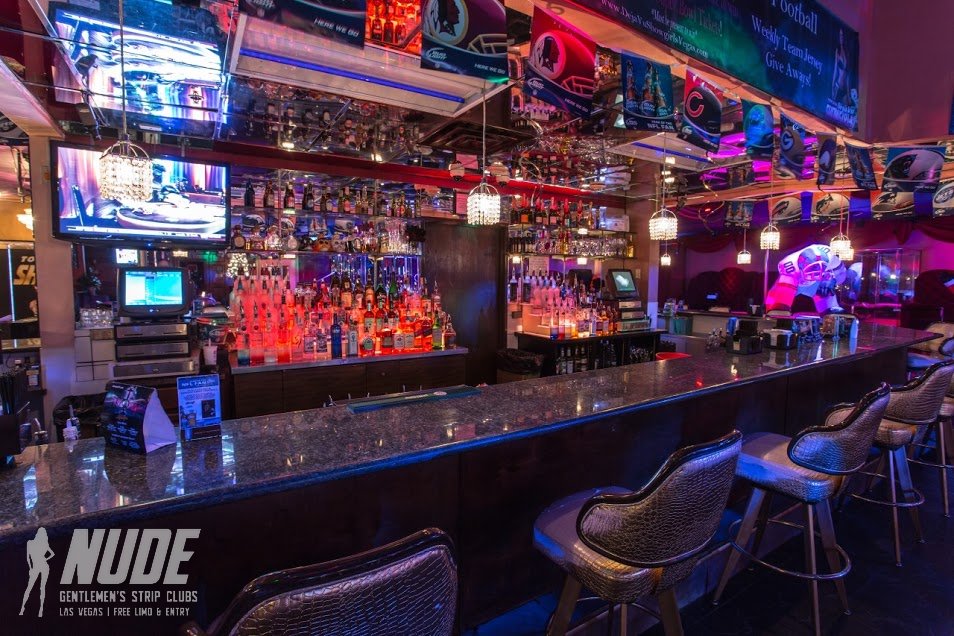 Deja Vu Showgirls Las Vegas bar counter
