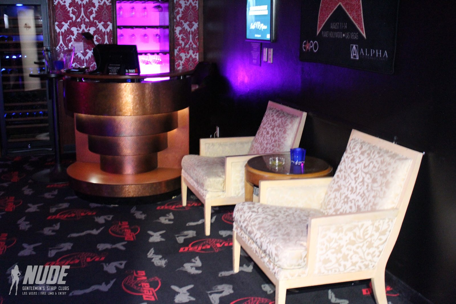Deja Vu Showgirls Las Vegas VIP lounge