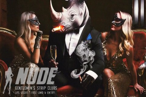 Spearmint Rhino Las Vegas masquerade night promo