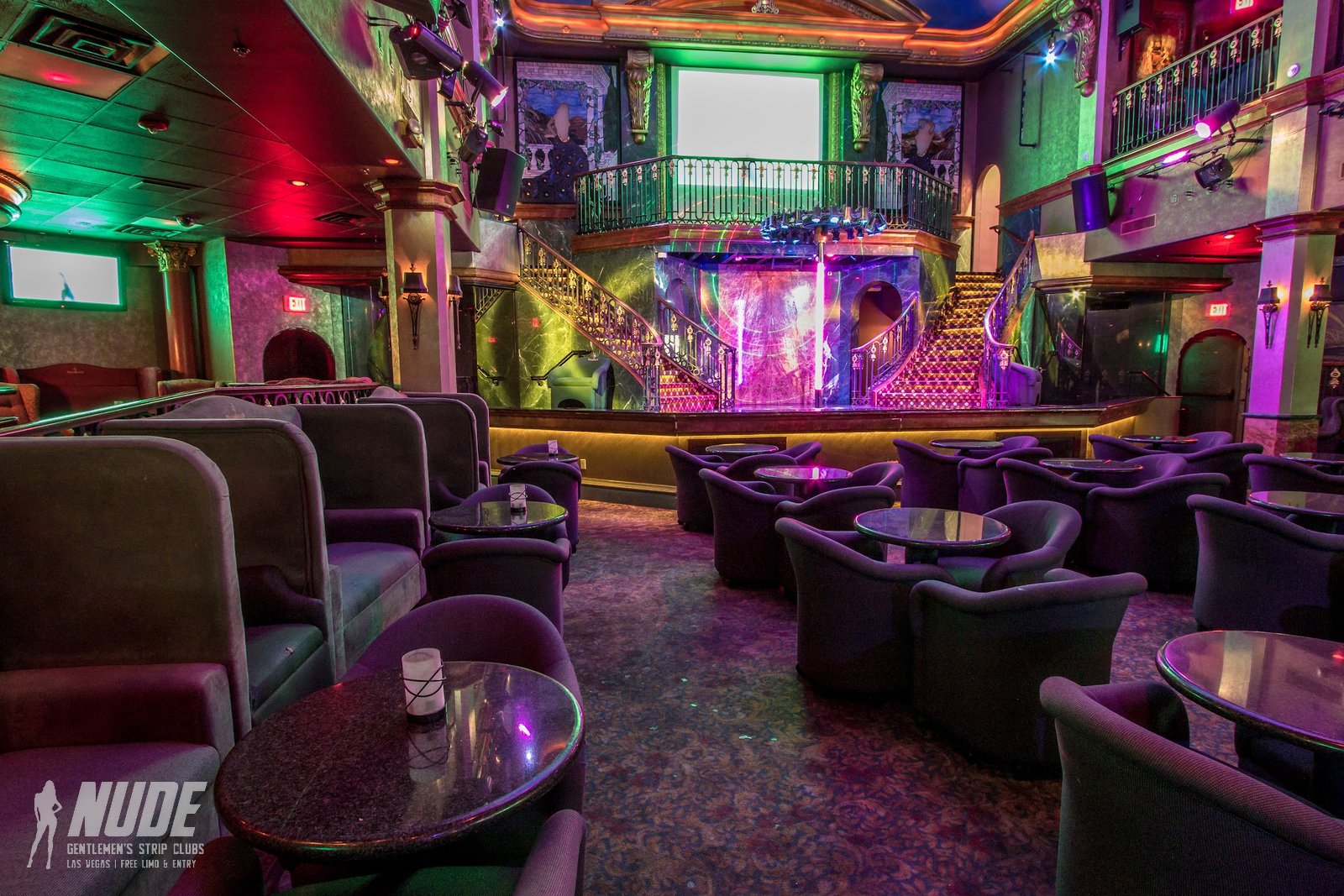 Treasures Las Vegas main floor seating facing the stage