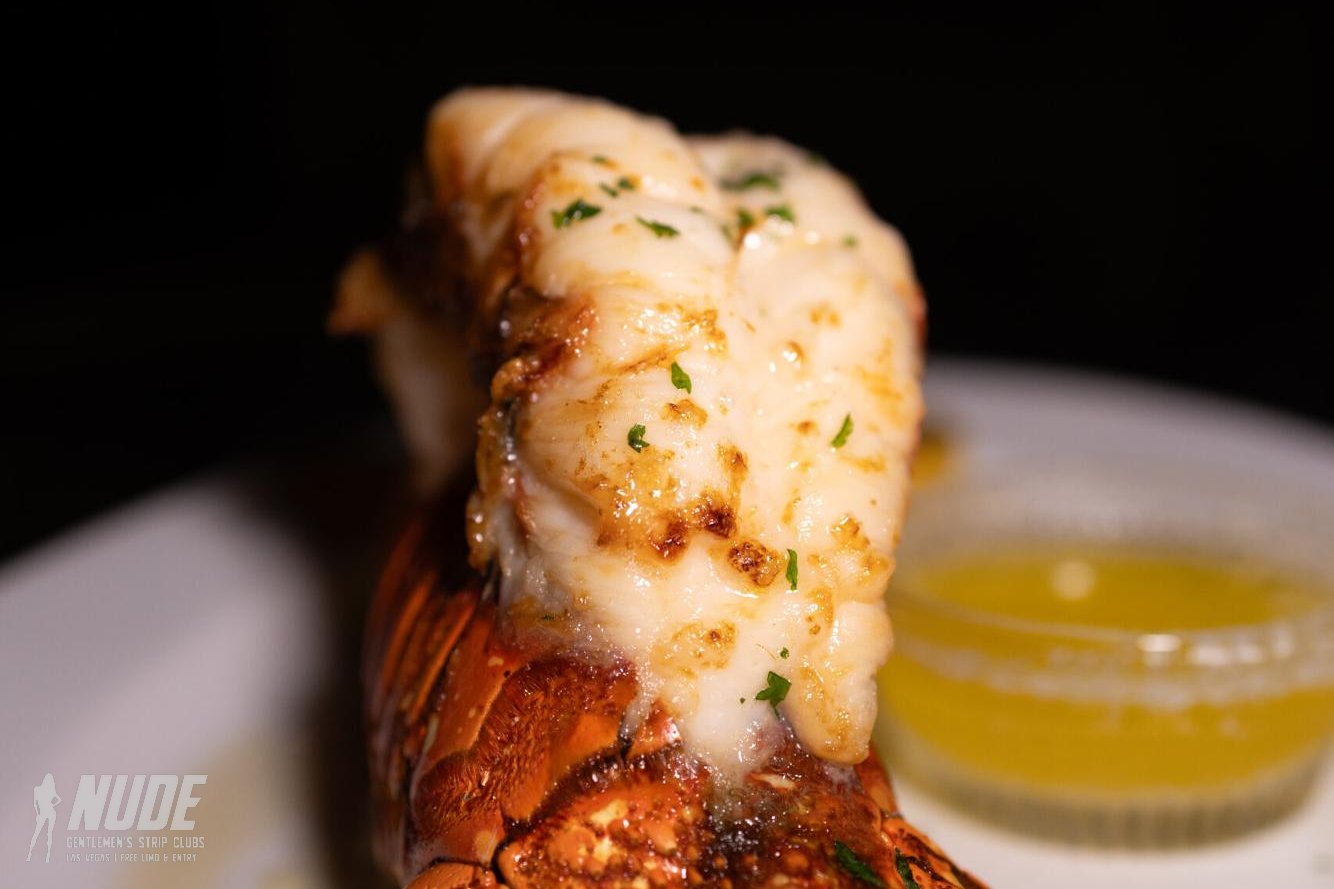 Treasures Las Vegas grilled lobster tail